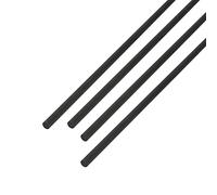 Ohamtes Lot de 4 tiges en fibre de carbone de 4 mm de diamètre, tige solide givrée de 200 mm, utilisées pour cerf-volant, avion télécommandé, cadre ou barre de support