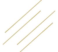 Ohamtes Lot de 4 tubes en laiton ID 1,6 mm x OD 2 mm x L 300 mm, épaisseur de paroi 0,2 mm, utilisés pour tube capillaire de réfrigérateur, système hydraulique de circuit d'huile, décoration