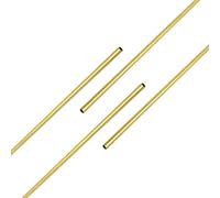 Ohamtes Lot de 4 tubes en laiton ID 2.6 mmxOD 3 mmxL 300 mm, épaisseur de la paroi 0.2 mm, système hydraulique de circuit d'huile, décoration artisanale