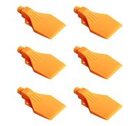 Ohamtes Lot de 6 buses plates G1/4 à filetage mâle en ABS, buse de soufflage d'air, buse de refroidissement à eau, retrait de la poussière à sec à l'air, traitement de surface