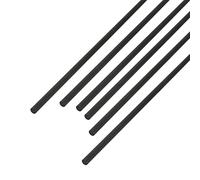 Ohamtes Lot de 6 tiges en fibre de carbone de 3 mm de diamètre - Longueur de la tige : 400 mm - Utilisées pour cerf-volant, avion télécommandé, cadre ou barre de support