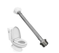 OhanaWe Rallonge de tuyau d'alimentation de toilette de 20,3 cm, mâle 7/8 vers robinet à bille femelle 7/8, connecteur au réservoir de toilette compatible avec les toilettes TOTO Series