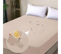 ohano Protège-matelas imperméable, 120 x 200 cm, Drap-housse, Housse de matelas imperméable et respirante, alèse d'incontinence, protection contre l'humidité, pour toutes les saisons, kaki