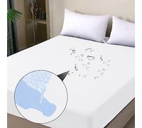 ohano Protège-matelas imperméable, 160 x 200 cm, Drap-housse, Housse de matelas imperméable et respirante, Protège-matelas pour incontinence, Protection contre l'humidité, pour toutes les saisons