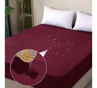 Ohano Protège-matelas imperméable 160x200 cm, Housse de matelas imperméable et respirante, Protection contre les fuites, Protection contre l'humidité pour draps de lit, pour toutes les saisons