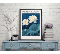 Ohara Koson Lotus Print, Ohara Koson Exhibition Print, Ohara Koson Poster, Vintage Koson Wall Art, Vintage Poster (076b) A3
