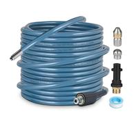 OHAYORI 15M Tuyau Déboucheur Canalisation pour Kärcher K2 K3 K4 K5 K6 K7, Kit Furet Professional with Buse Rotatif & Buse à Jet, 180 Bar Flexible Nettoyeur Haute Pression Accessoire pour M22 Connexion