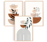 OHBIMBA® Lot de 3 Tableau Decoration Murale Affiche Décoration Chambre Maison Cousine - Poster Mural Tableaux Déco Boho Salon - Posters Abstrait Sans Cadre - 3 Tableau en Taille 50 x 70 cm