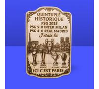 OhCelebration - Magnet PSG Quintuple Historique 2025 - J'étais là
