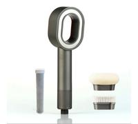 OhCleany Kit de pommeau de douche avec 2 brosses de nettoyage magnétiques et filtre à charbon actif au carbone, douchette à main haute pression avec filtre, élimine le chlore, le calcaire et les