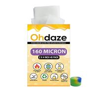 Ohdaze Lot de 40 sacs filtrants en nylon pour filtre à colophane 160 microns 5,1 x 10,2 cm