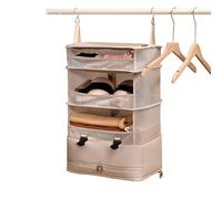 OHERUWKLS Travel Essentials Carry-on Cubes d'emballage Suspendus Pliables pour Valise Grande Capacité Économiseur D'Espace,Kaki
