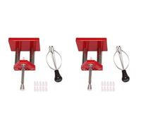 Ohewiiuk 2X Red Regarder Outil Main Piston Extracteur Remover Main Set Installateur en Acier Allié Solide Kit de Réparation de Montre avec 20 Matrices en Plastique