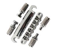 Ohewiiuk Chevalet LP 6 cordes de rechange pour guitare électrique Argenté