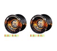 Ohewiiuk Yoyo Qui Ne RéPond Pas, Yoyo Professionnel pour Les Enfants, Balle de Yo-Yos DéButant en Aluminium pour Les Joueurs de Yoyo avec 20 Cordes Yo Yo