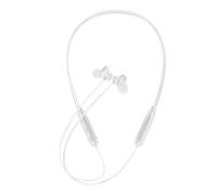 ohfruit Écouteurs stéréo sans fil tour de cou intra-auriculaires ABS magnétique Bluetooth 5.0 Blanc