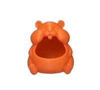 ohfruit Joli pot de rangement pour hamster, organiseur de bureau en PLA avec finition lisse, grande ouverture pour un accès facile, pour bonbons, collations et petits trésors, pour salon et entrée