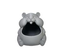 ohfruit Joli pot de rangement pour hamster, organiseur de bureau en PLA avec finition lisse, grande ouverture pour un accès facile, pour bonbons, collations et petits trésors, pour salon et entrée