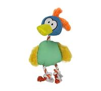 ohfruit Jouet en peluche pour chien durable résistant à la mastication avec son, corde en coton et tissu multicouche - Jouet à tirer sur le canard de dessin animé pour chiens, nettoyage des dents