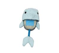 ohfruit Jouet en peluche pour chien, forme de pantoufle crocodile avec couineur et cachette de friandises, corde en coton pour tir à la corde, pour faire ses dents et brûler l'énergie A