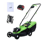 ohfruit La Tondeuse à Gazon électrique, 1600W puissants tondeuses la Marche, 3600 TR/Min de Auto-propulsée, poussée sans Fil avec Moteur balais amélioré, réservoir d'herbe Vert