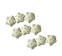 ohfruit Lot de 3 épingles à cheveux en plastique avec motif étoile et pois, matériau en résine brillante sans dommages, pour frange latérale et demi-haut, pour les trajets et le style doux Blanc