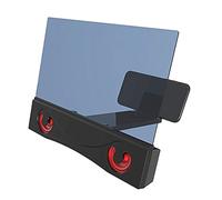 ohfruit Loupe d'écran 30,5 cm pour téléphone portable, grossissement 3D, support de téléphone pliable avec amplificateur d'écran compatible avec tous les smartphones Noir