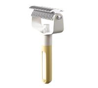 ohfruit Outil de toilettage 2 en 1 pour animaux de compagnie, râteau double face pour sous-poils de chiens et chats, peigne démêlant en acier inoxydable pour poils longs ou courts, élimine les poils