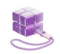 ohfruit Pilulier portable à 4 compartiments avec couvercles indépendants, matériau PP anti-déversement, tient dans une poche de jean et un petit sac, pour voyage quotidien et salle de sport, violet