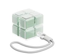 ohfruit Pilulier portable à 4 compartiments avec couvercles indépendants, matériau PP anti-déversement, tient dans une poche de jean et un petit sac, pour voyage quotidien et salle de sport, vert