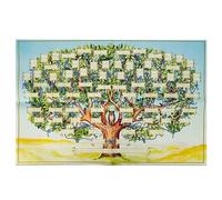 ohfruit Tableau d'arbre généalogique à remplir - Poster généalogique de 6 générations - Tableau d'ascendance à remplir - Affiche d'histoire de l'ascendance - Décoration murale d'arbre généalogique S