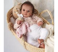 OHIJGN Poupées Reborn Bébé Poupee Reborn Réaliste Nouveau-né Faite à La Main Bébé Poupée Corps en Vinyle Souple Lavable Poupées Réincarnées Ressemble au Toucher à Une Vraie Poupée 20 Pouces