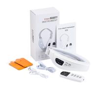 Ohio Eur Facial À Microcourant,Bande Amincissante Ems,Thérapie Par La Lumière,Soins De La Peau,Dissolvant De Double Ruisseau,Machine De Lifting Du Visage - Type White