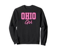 Ohio Girl, Pink Design Cute Midwest Pride State Fun Pink Sweatshirt