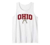 Ohio Leopard Bow Girl State Pride Trendy Design Débardeur