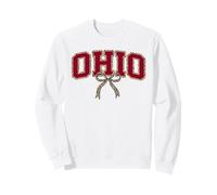 Ohio Leopard Bow Girl State Pride Trendy Design Sweatshirt