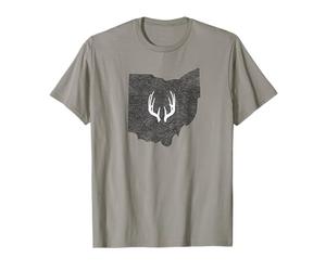 Ohio Oh Deer Hunting Shed Antlers Design T-Shirt