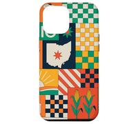 Ohio Patchwork Quilt Modern Midwest Pride Vintage Inspired Coque pour iPhone 12 Pro Max