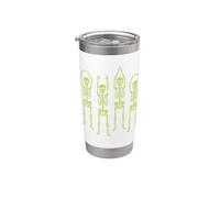 Ohio Skeleton Halloween Retro Vintage Aesthetic Graphic Gobelet isotherme en acier inoxydable double paroi