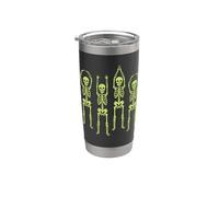 Ohio Skeleton Halloween Retro Vintage Aesthetic Graphic Gobelet isotherme en acier inoxydable double paroi