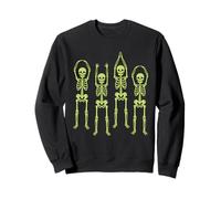 Ohio Skeleton Halloween Retro Vintage Aesthetic Graphic Sweatshirt