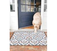 OHJEAJDS Tapis 40x60 cm,Super Absorbant Sèche Rapide,Tapis de Bain pour Portes de Salle de Bain,Salon,Ornement Arabe Traditionnel sans Couture. Motif ornemental Floral. Iznik. C,Lavable Tapis de Bain
