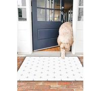 OHJEAJDS Tapis 50x80 cm,Super Absorbant Sèche Rapide,Tapis de Bain pour Portes de Salle de Bain,Salon,Ancre, Ancre Classique Bleu Vif, Design simpliste, Passe-Temps Marin,