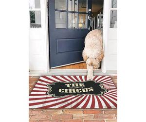 OHJEAJDS Tapis 50x80 cm,Super Absorbant Sèche Rapide,Tapis de Bain pour Portes de Salle de Bain,Salon,Cirque Spectacle de Cirque Classique Bannière publicitaire pour événement A,