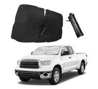 Ohleats Pare-soleil pour pare-brise de voiture, 140 x 83 cm, réfléchissant pour fenêtre avant, bloque les rayons UV, pare-soleil pliable pour garder votre véhicule au frais, accessoires de voiture