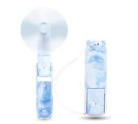 OHLGT Mini Ventilateur à Main, Mini Ventilateur Silencieux Rechargeable à 3 vitesses [9-15 Heures de Fonctionnement], Ventilateur USB Portable avec Batterie pour le Voyage (Blanc)