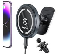 OHLPRO 15W Support Magsafe Voiture, Support Telephone Voiture Induction Magnétique sans-Fil de Chargeur pour iPhone 16 Promax 15 14 13 12 Série, Magsafe Cas, Coller au Tableau de Bord, Recharge Rapide