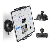 OHLPRO Support mural 2 en 1 pour tablette avec ventouse et trous de vis, pivotant à 360°, support mural universel pour iPad de 5 à 13 pouces, iPad Samsung, Tabs Fire HD, parfait pour cuisine, chambre
