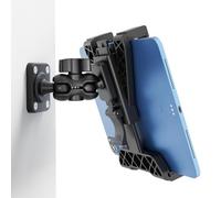 OHLPRO Support Mural pour Tablette 7-11″ - Support iPad Pivotant 360° à Double Rotule, Bras Long, Fixation Murale par Vis, Idéal Cuisine, Salle de Bain, Gym, Bureau, Entrepôt