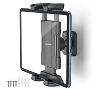 OHLPRO Support Mural Tablette Murale iPad pour Mur Cuisine Salle de Bain, Compatible avec 5" - 13" iPad Pro Mini Air iPhone Galaxy Tab S9 Kindle Switch Réglage à 360°